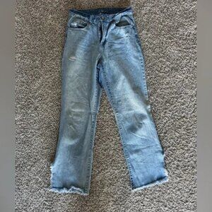 Rewash Light Blue Cropped Jeans
